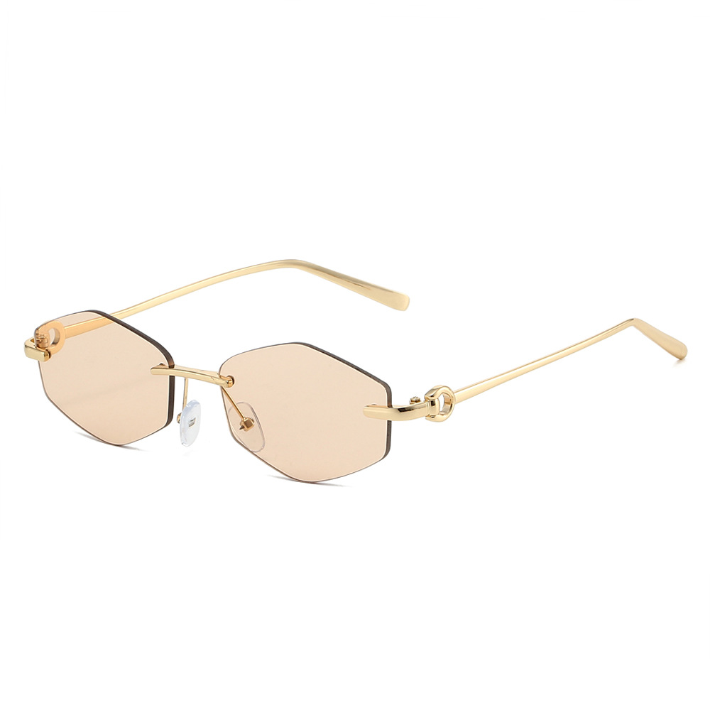 Women Fashion Photoshoot - Rhombus Polygon Sonnenbrille 2026 Neu eingetroffen