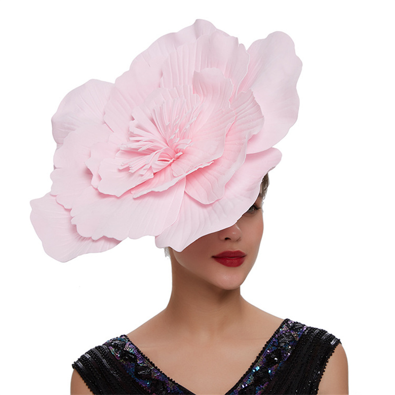 Women Fashion Photoshoot - Neue große Blume Haarband Bogen Fascinator