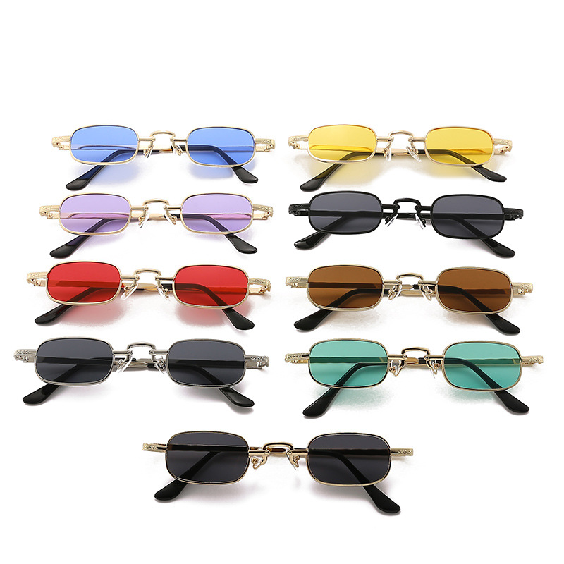 Women'S Fashion Eyeglasses - Neue kleine quadratische Sonnenbrille, trendige bunte