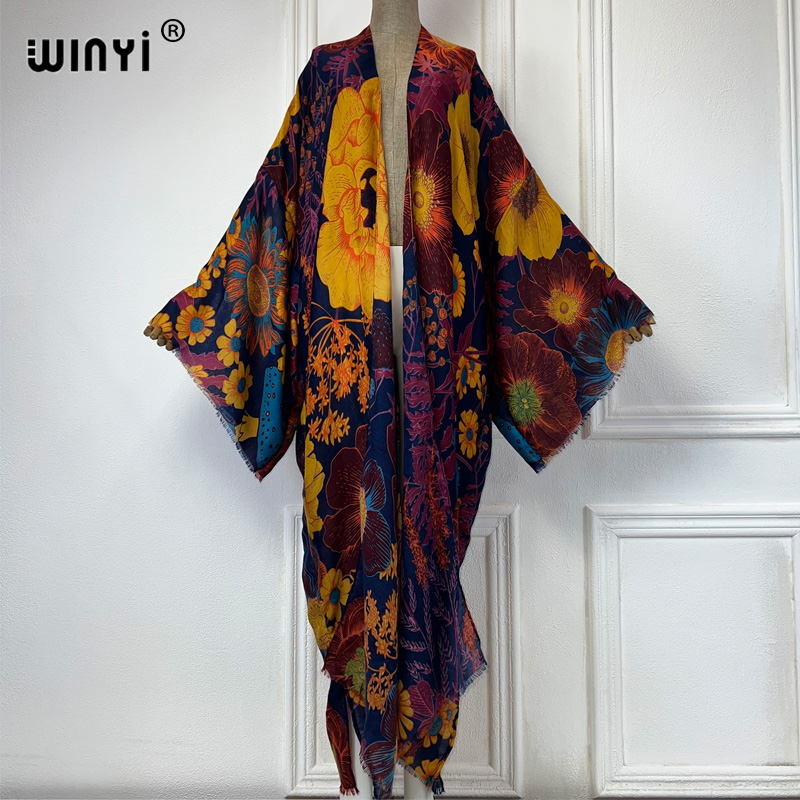 Women'S Fashion Kimono - WINYI Afrika Mode Sommer Kimono Maxikleid