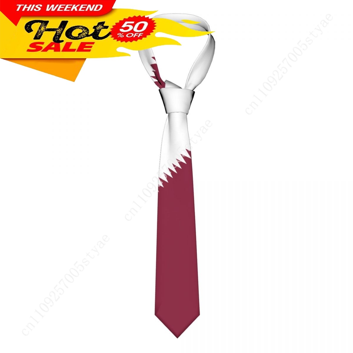 Women Fashion Qatar - Katar-Flagge Krawatte Emblem-Halsbinde für Herren und