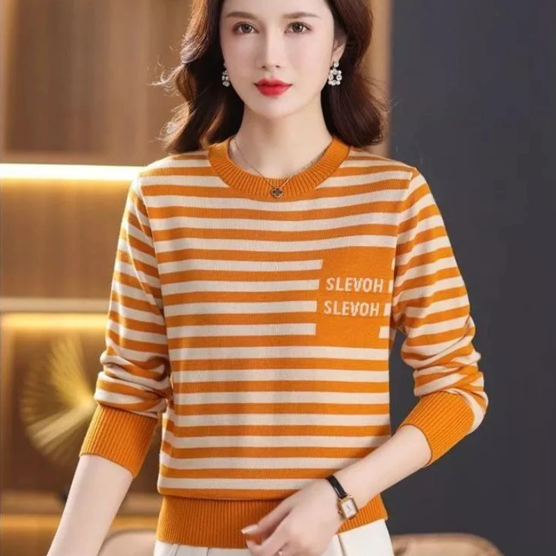 Women'S Fashion Trends Fall 2025 - Runder O-Ausschnitt, lockerer Damen-Strickpullover, Herbst, Original,