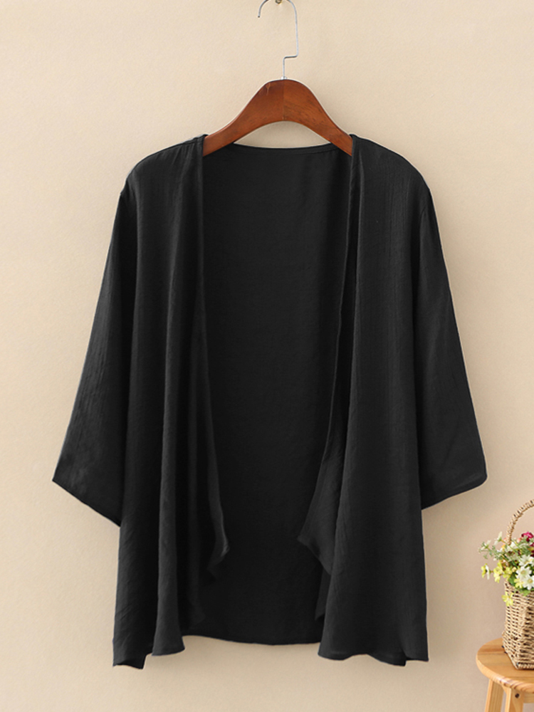 Fashion Solid Strickjacken Fra – Women'S Fashion Kimono Bewertung und Preis