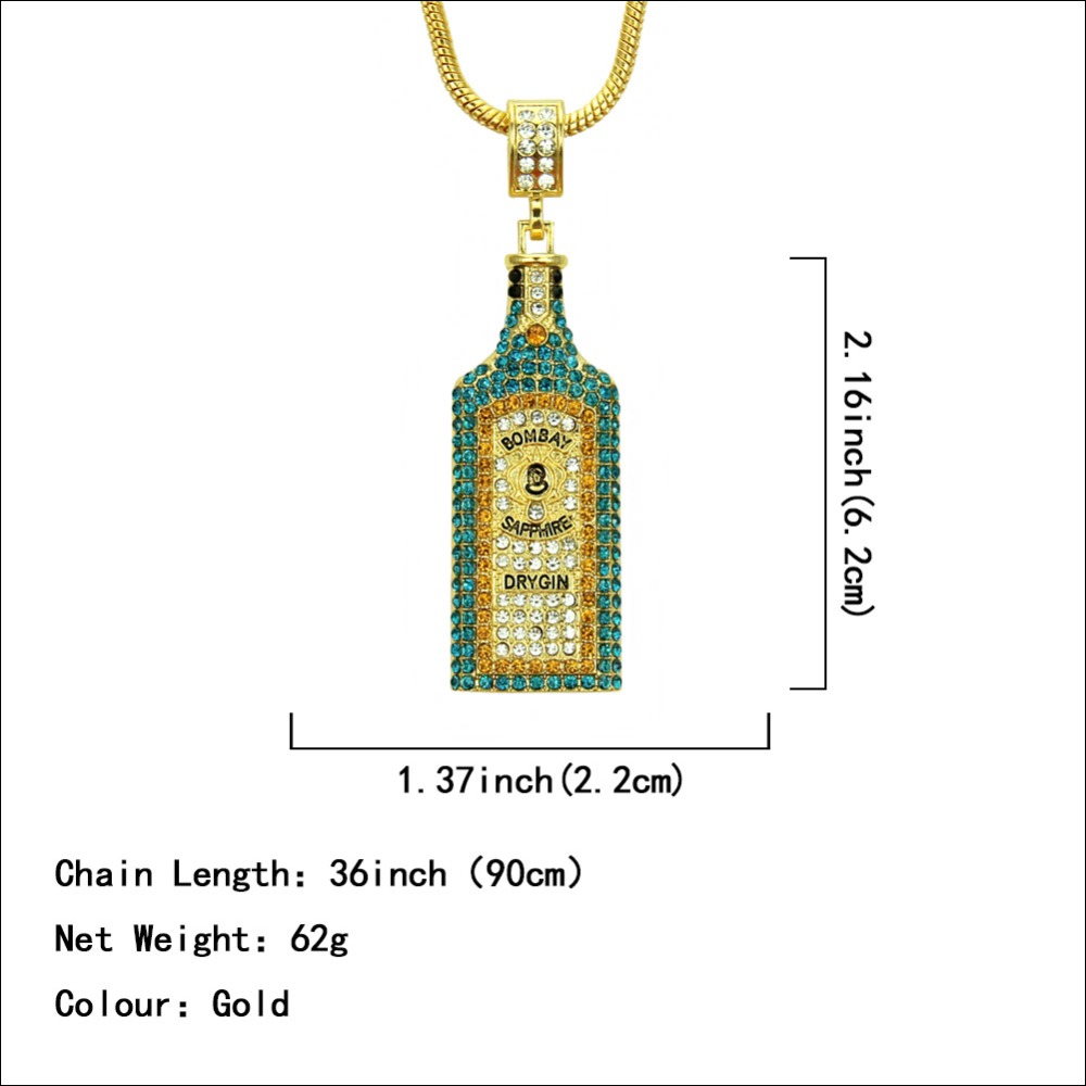 Große Wein flasche Halsketten  – Women'S Fashion Vogue Bewertung und Preis