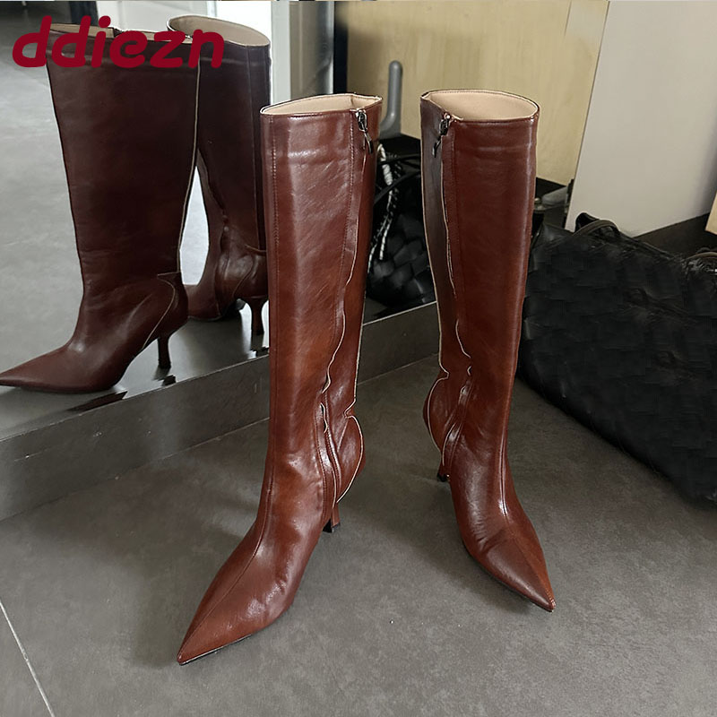 Mode Spitz Damen Kniehohe Stie – Xxl Women Fashion Bewertung und Preis