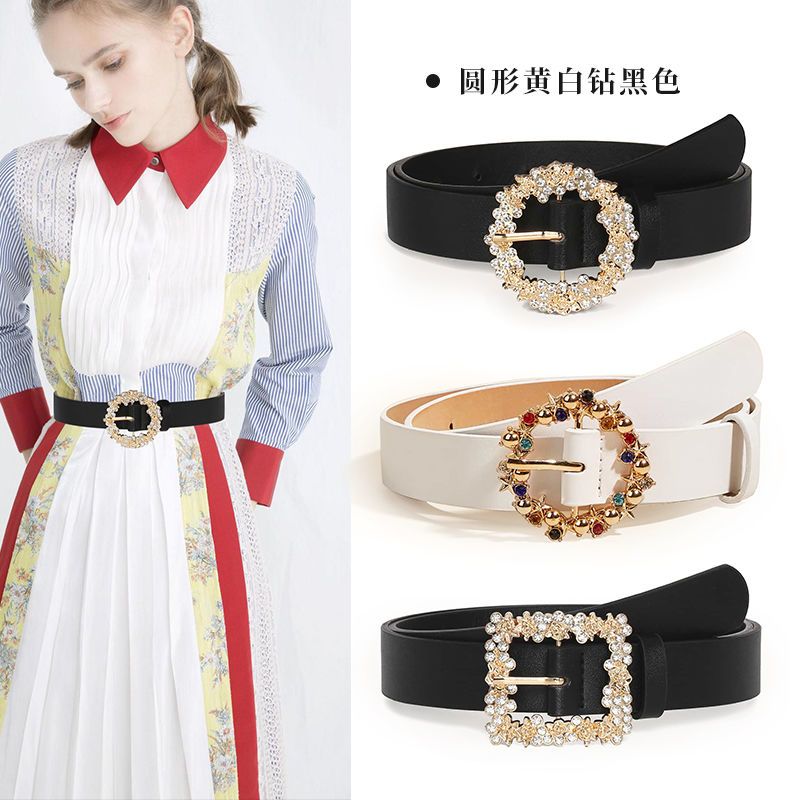 Gürtel mit Strass-Schnalle, we – Women'S Fashion Trends Fall 2025 Bewertung und Preis