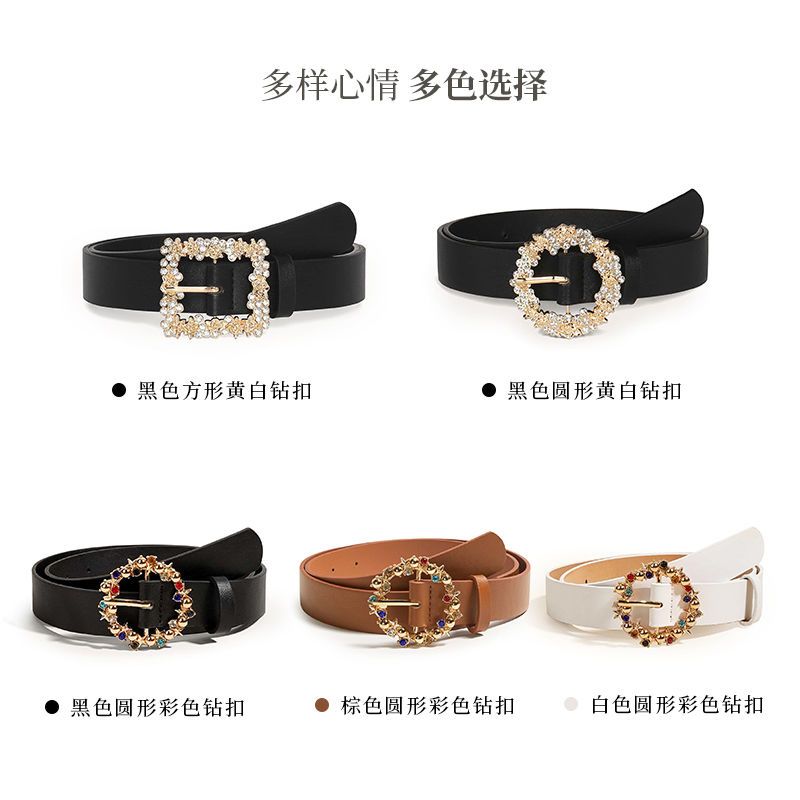 Gürtel mit Strass-Schnalle, we – Women'S Fashion Trends Fall 2025 Bewertung und Preis