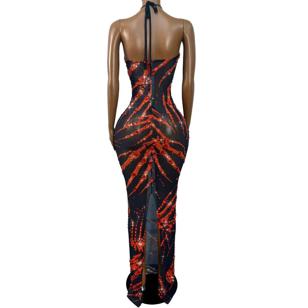 Sexy Glänzendes Strass-Mesh-Ba – Women Fashion Photoshoot Bewertung und Preis