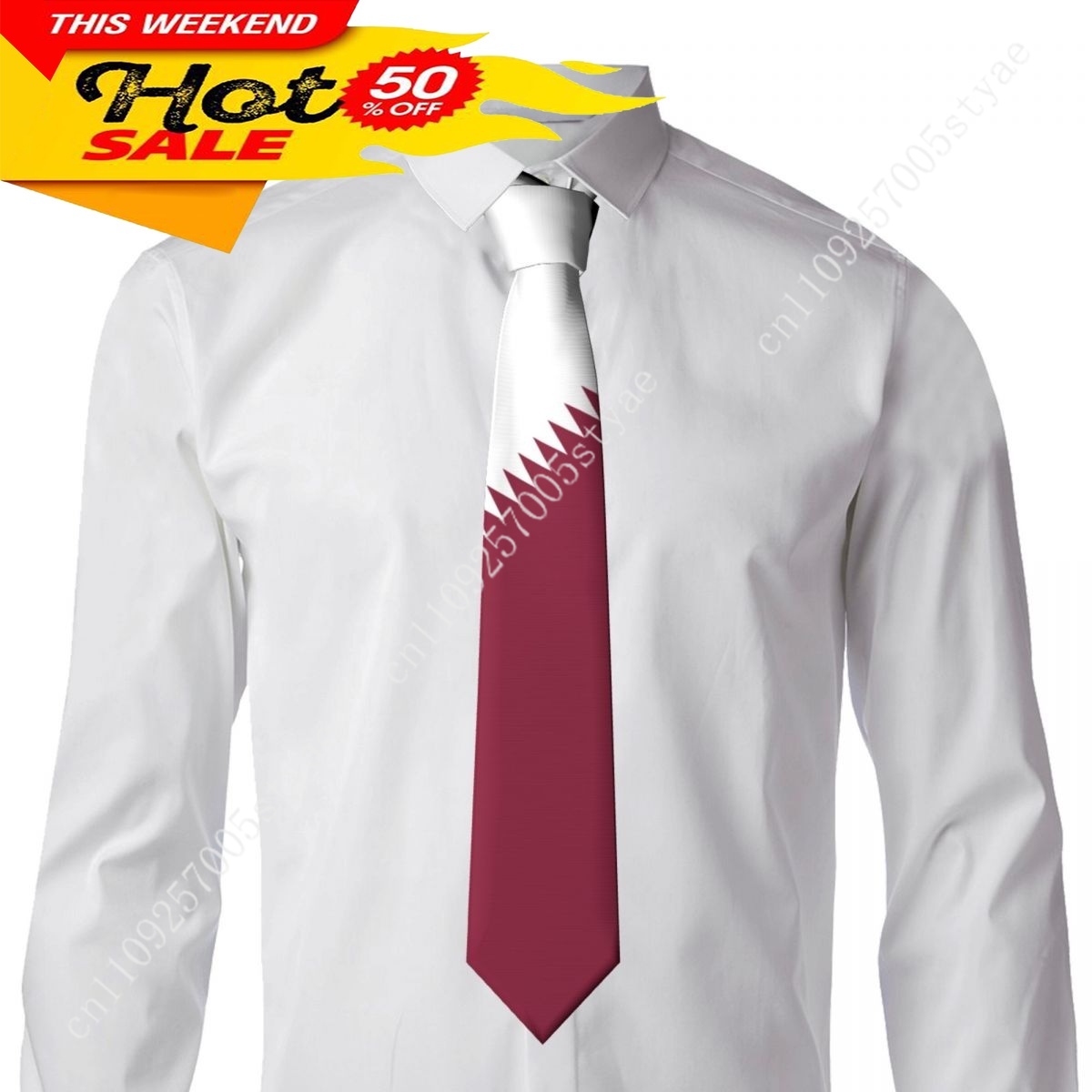 Katar-Flagge Krawatte Emblem-H – Women Fashion Qatar Bewertung und Preis