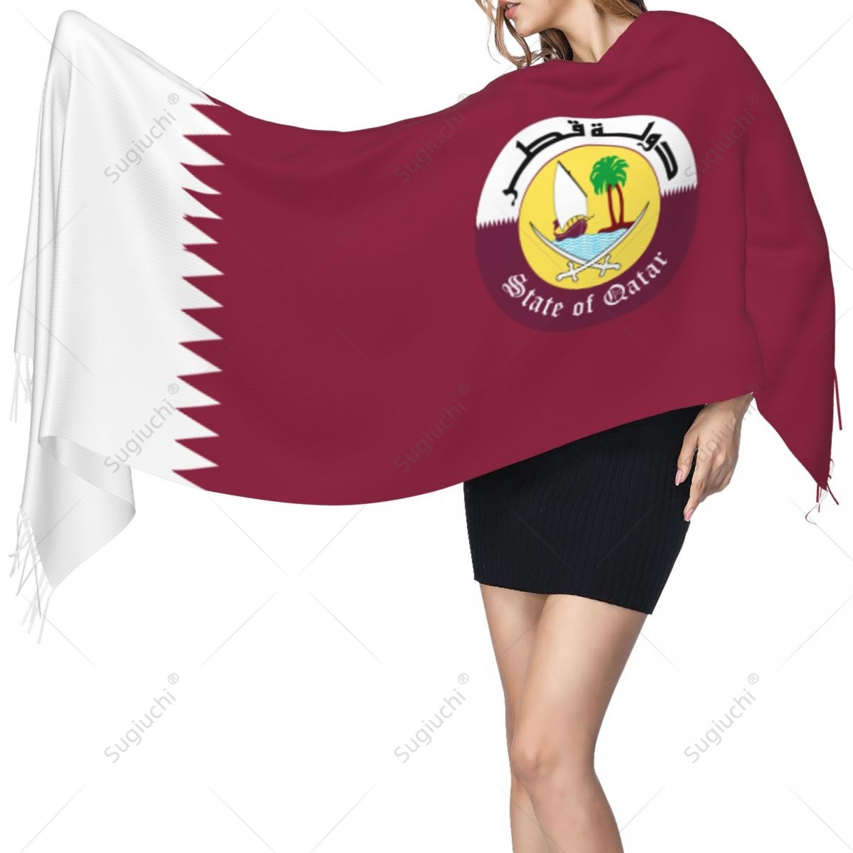 Katar-Emblem-Flagge, Schal, Pa – Women Fashion Qatar Bewertung und Preis