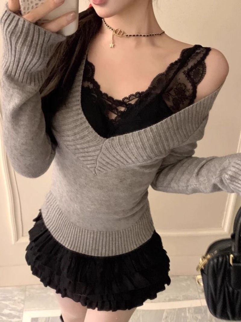 Damenpullover Gyaru V-Ausschni – Women'S Fashion Trends Fall 2025 Bewertung und Preis