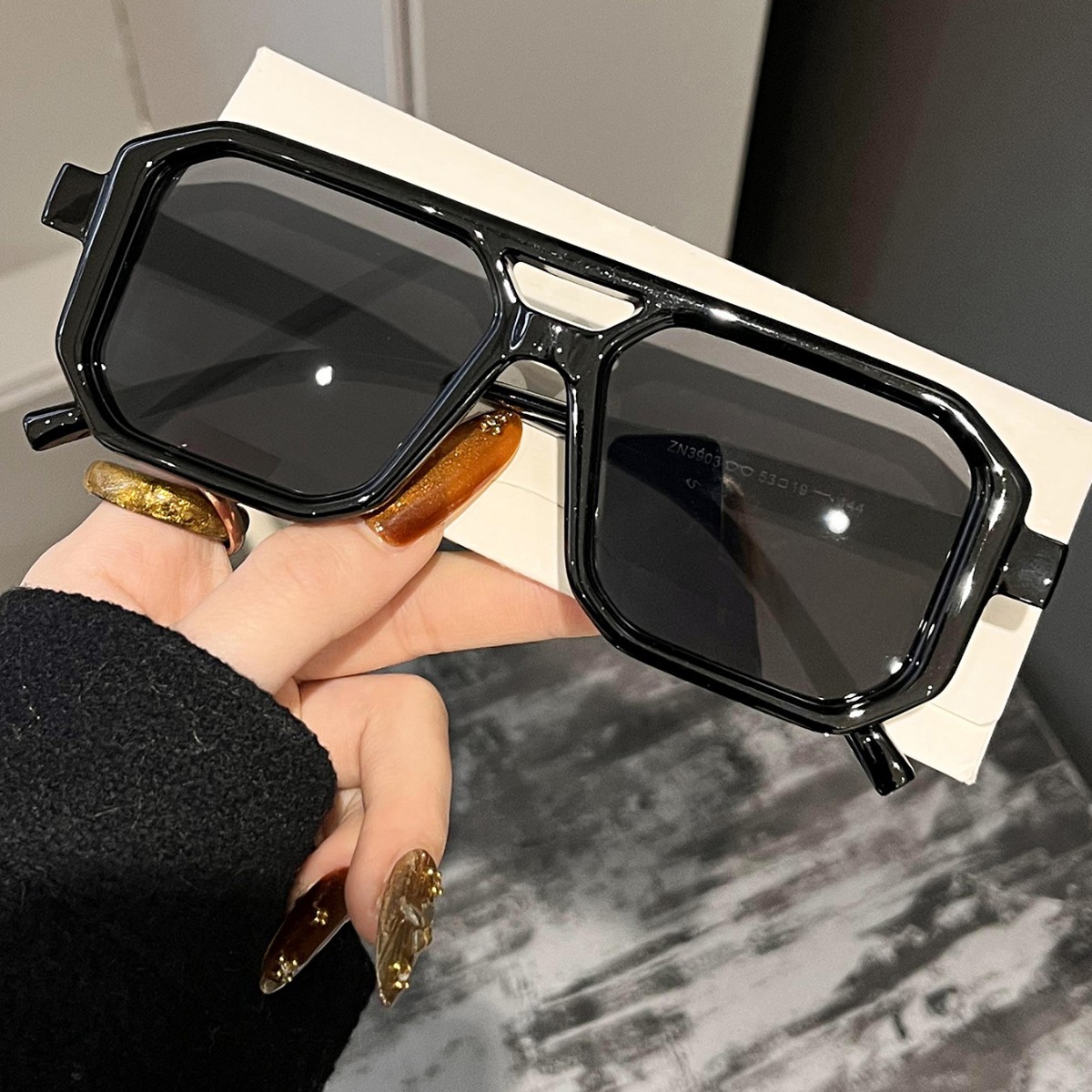 Neue Retro Quadratische Doppel – Women'S Fashion Eyeglasses Bewertung und Preis
