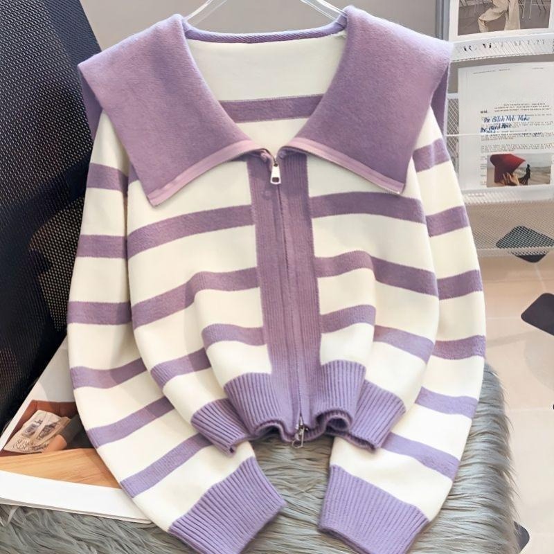 Gestreifte Strickjacke für Fra – Women'S Fashion Trends Fall 2025 Bewertung und Preis