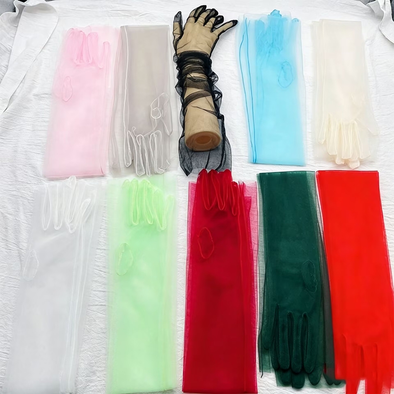 Einfarbige transparente Tüll-L – Women Fashion Photoshoot Bewertung und Preis